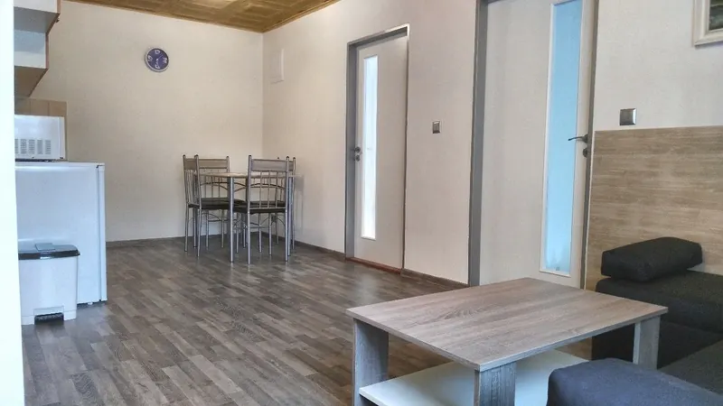 Apartmán s kuchyňským koutem a jídelním stolem